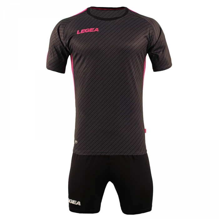 Legea - Kit Marsiglia Grigio Scuro / Fuxia Fluo MC